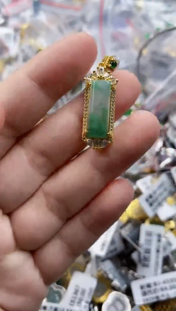 翡翠戒指银S925镶嵌1111        10