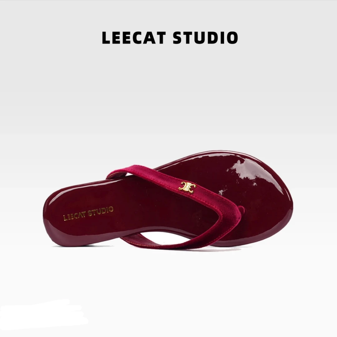 LeeCat Studio | 2025新款春夏新款休闲风人字拖沙滩鞋LES25X019