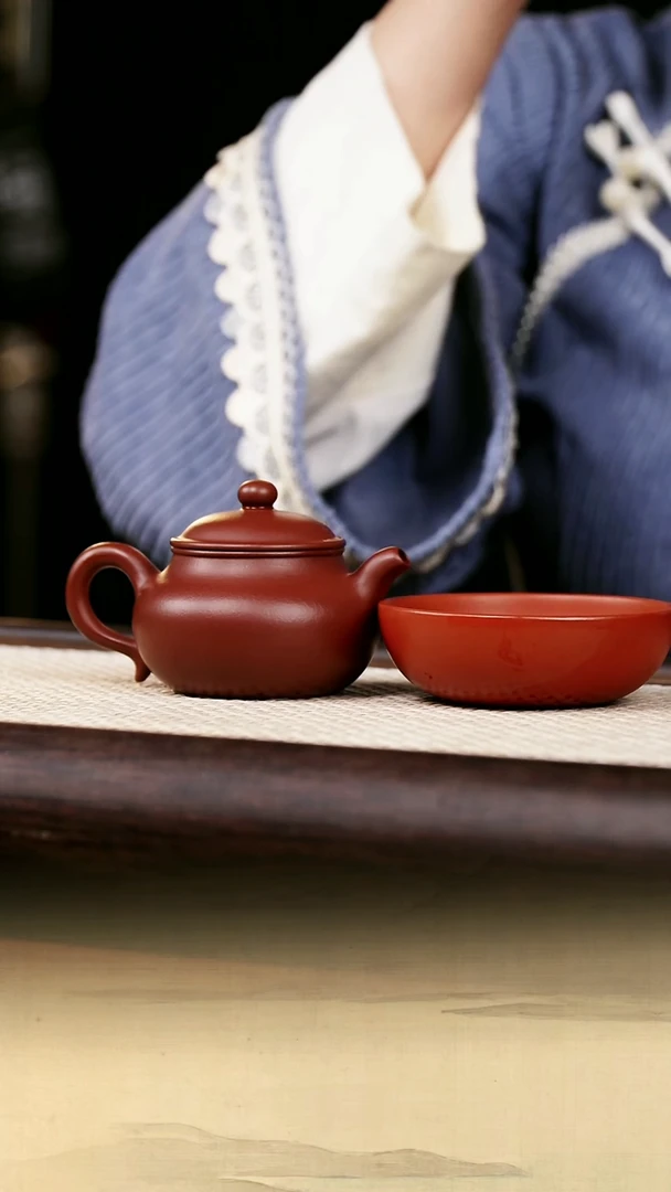 【闪购商品】紫砂茶壶澹砂堂原矿紫朱泥莲子