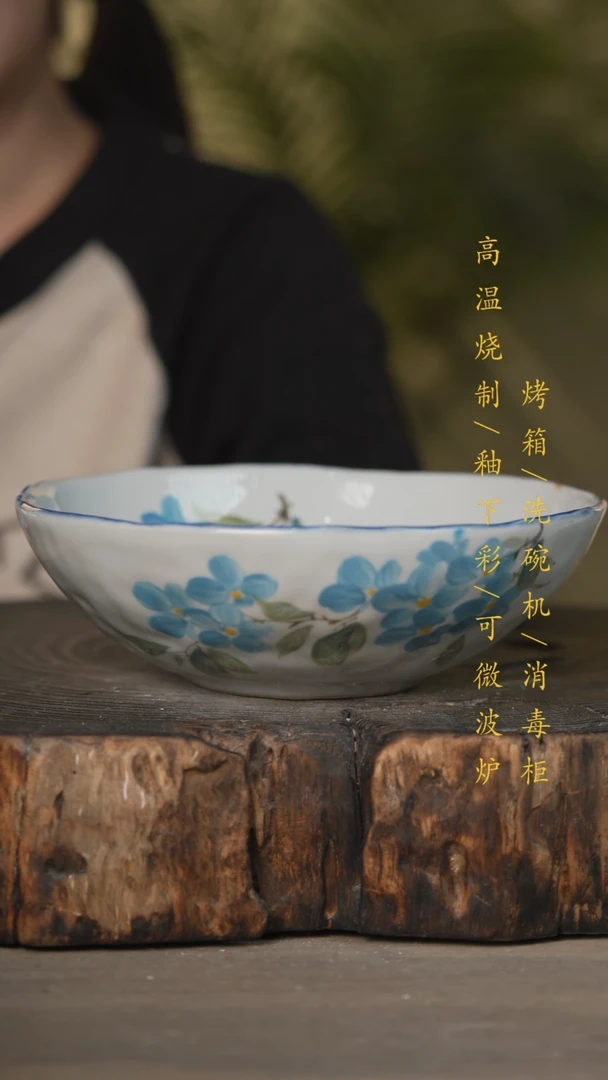 【闪购商品】碗景德镇高温釉下彩可微波烤箱洗碗机