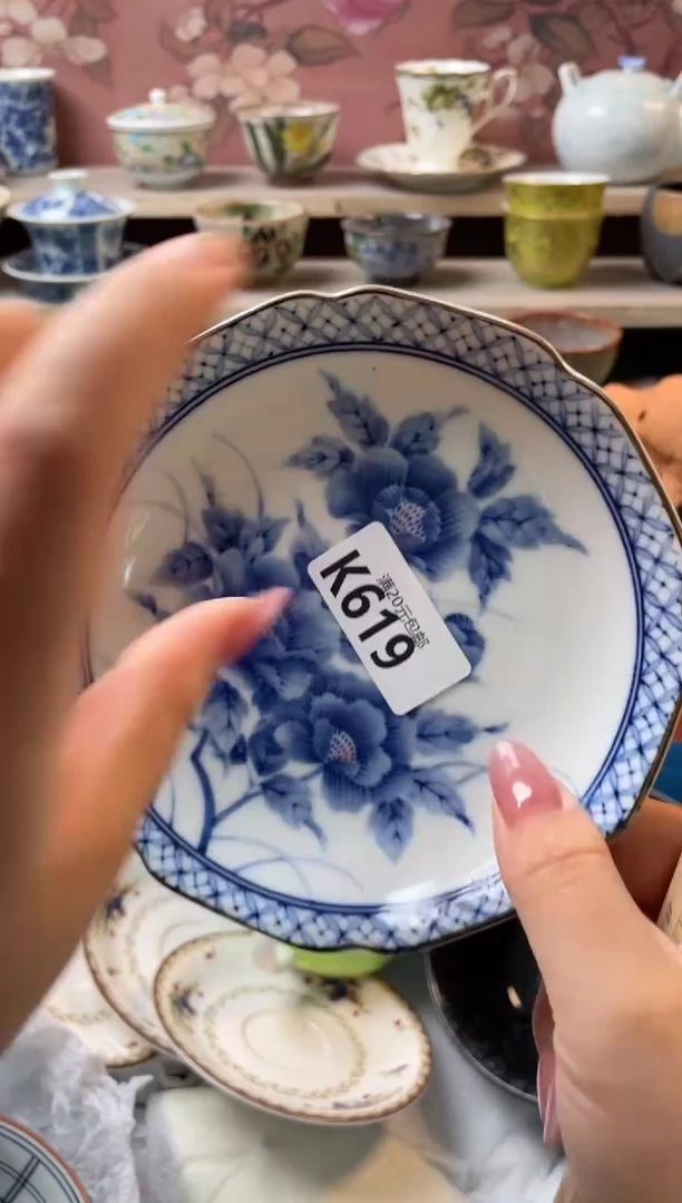 瓷片花***花瓷器瓷器K619