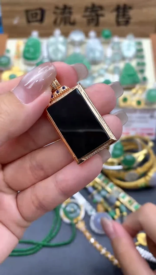 【闪购商品】翡翠颈饰18K金镶嵌347-中国好珍宝