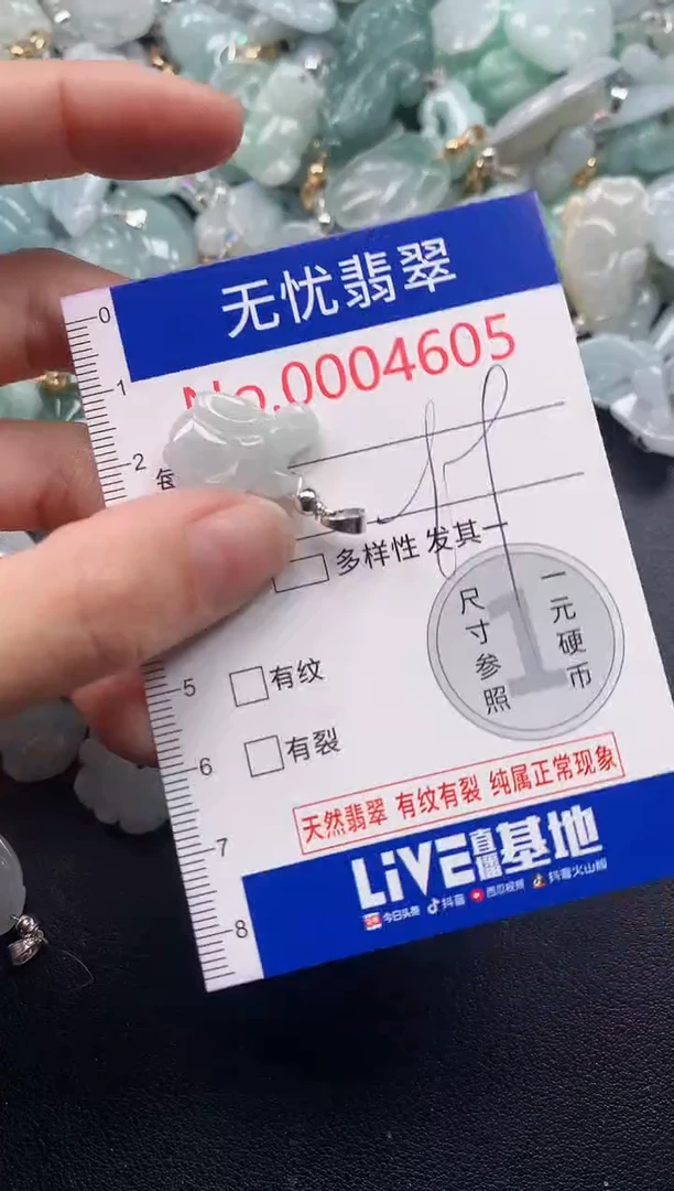 吊坠(不含链)未镶嵌翡翠4605