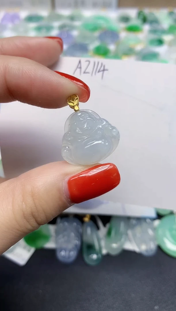 颈饰未镶嵌翡翠天然缅甸翡翠A货翡翠百元以上9元证书费自理