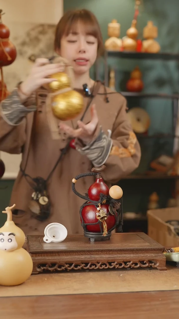 【闪购商品】228号精品天然大漆工艺防渗内胆酒葫芦~