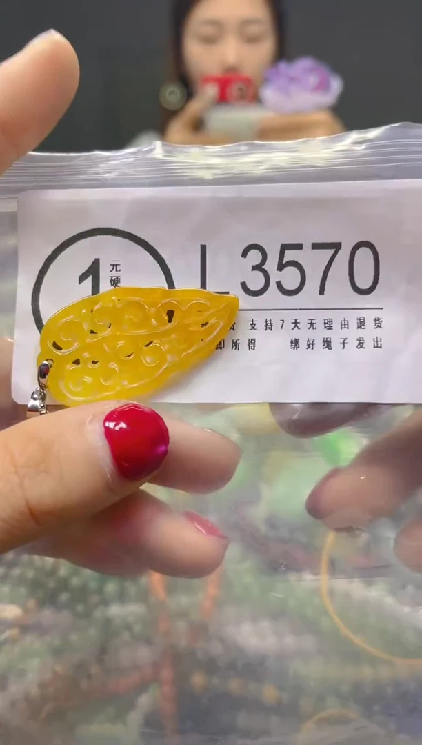 颈饰未镶嵌翡翠/L/翡翠A货，一件也是批发价