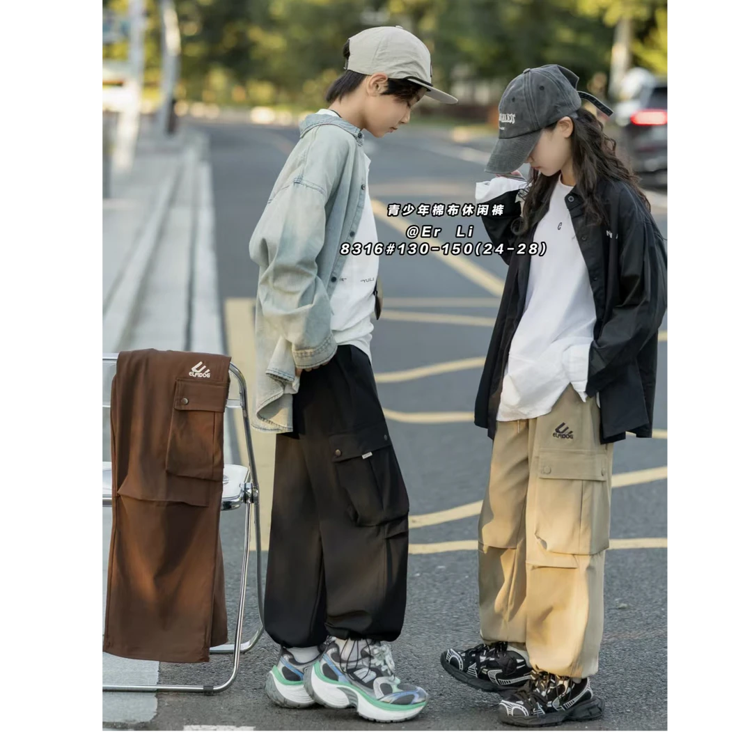 8316高端专享春款工装休闲黑色（光）