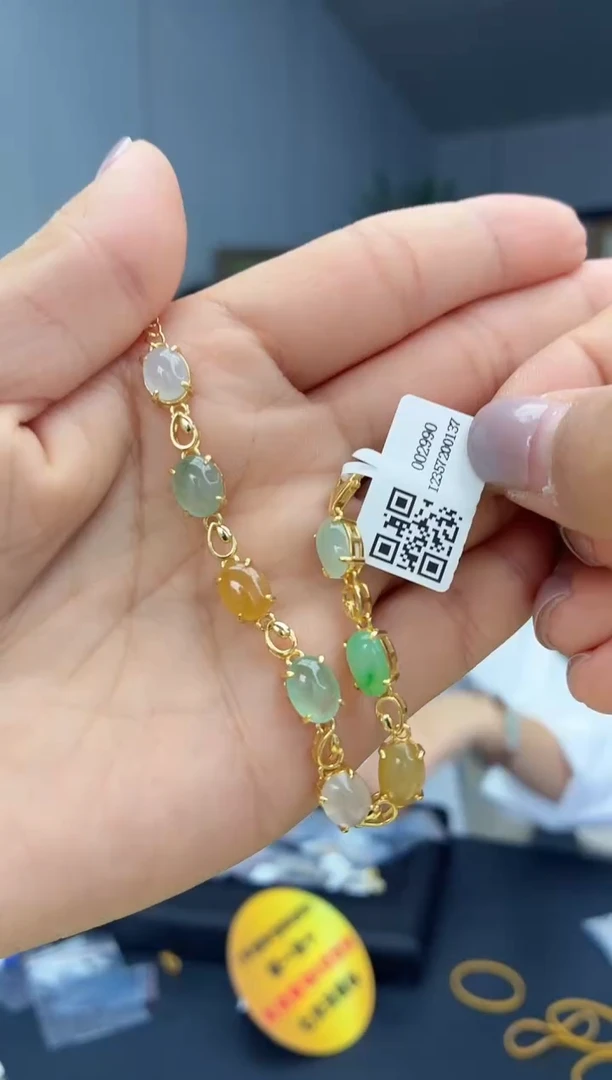 银S925镶嵌手链翡翠1111111