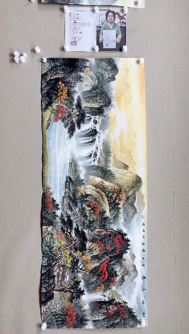 【闪购商品】国画180*68 何国进何国进何国进何国进