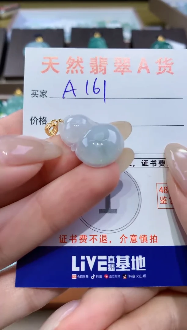 颈饰未镶嵌翡翠天然缅甸翡翠A货挂件