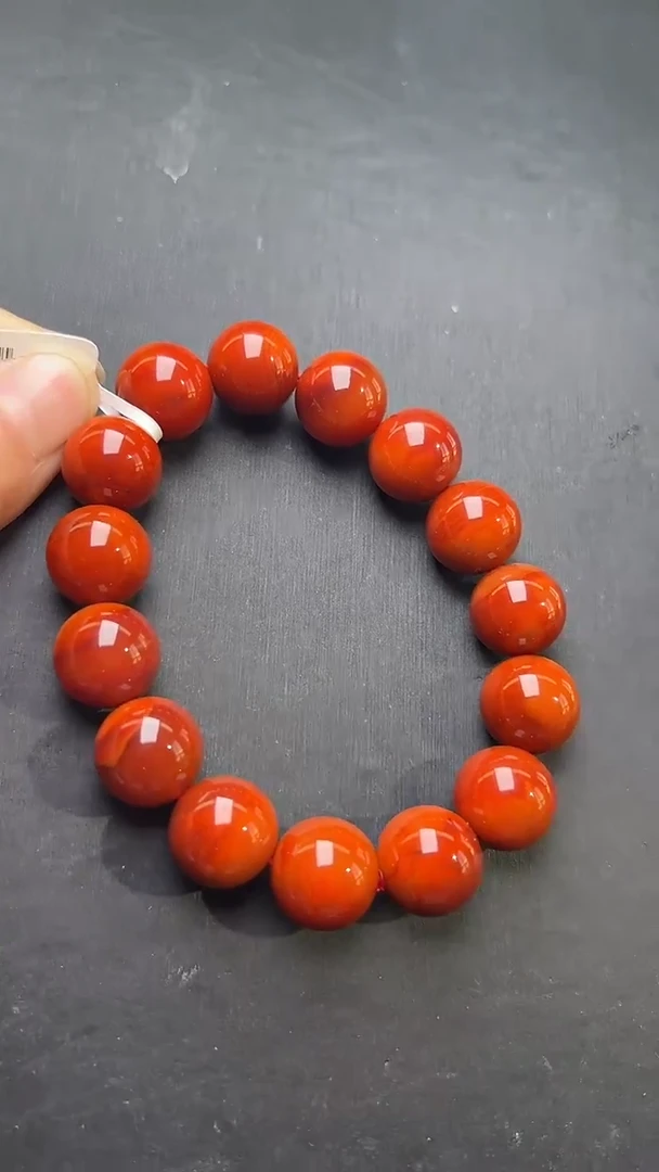未镶嵌手串南红玛瑙瓦西南红手串15mm+ JP57857