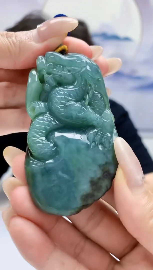 定制翡翠未镶嵌4688MM-毛货挂件20