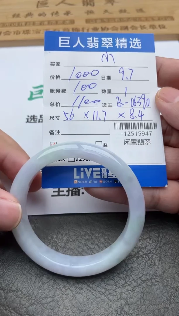 颈饰未镶嵌翡翠手镯多人-12515947