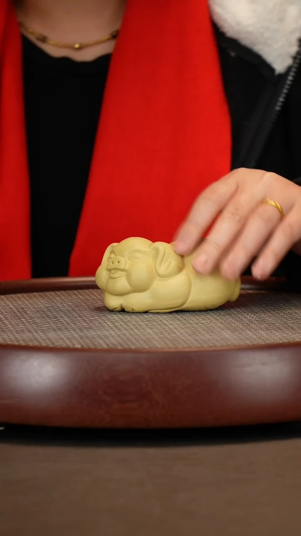 【闪购商品】紫砂茶壶本绿福猪