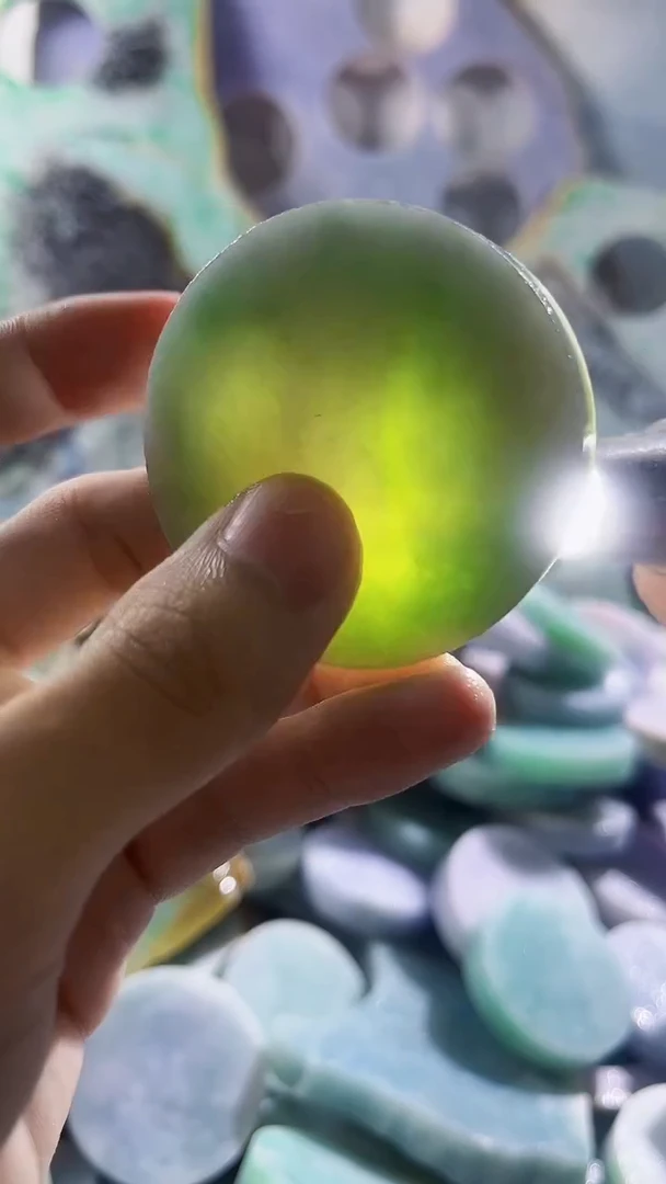 翡翠裸石缅甸翡翠A货文6285