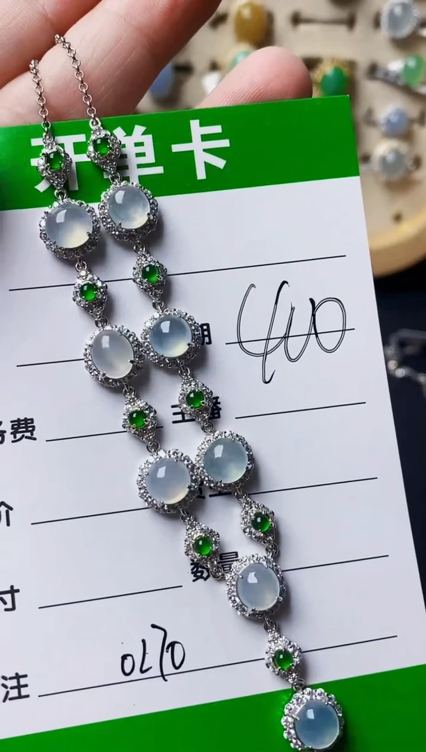银S925镶嵌戒指翡翠0270