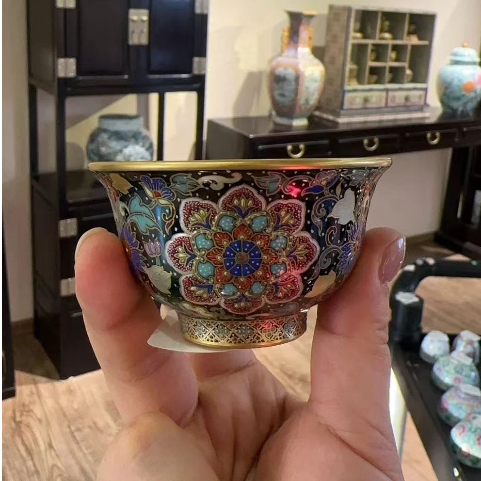 【珽珽溯源】溢珍堂 百花含英小压手杯 瓷器茶周边