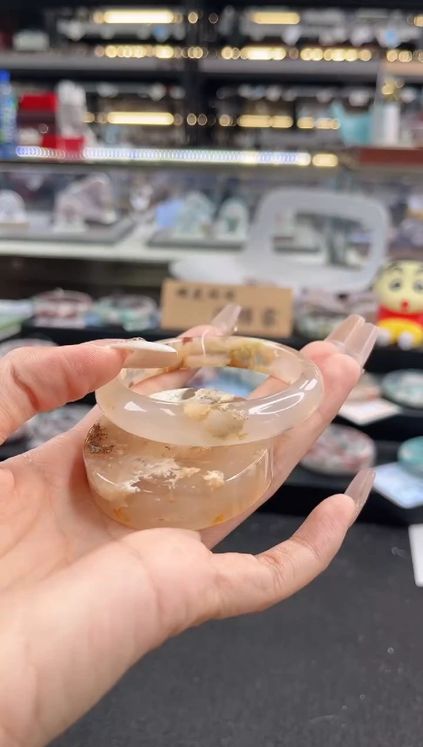 未镶嵌手镯石英质玉54圈口 （赠品镯心）3006124