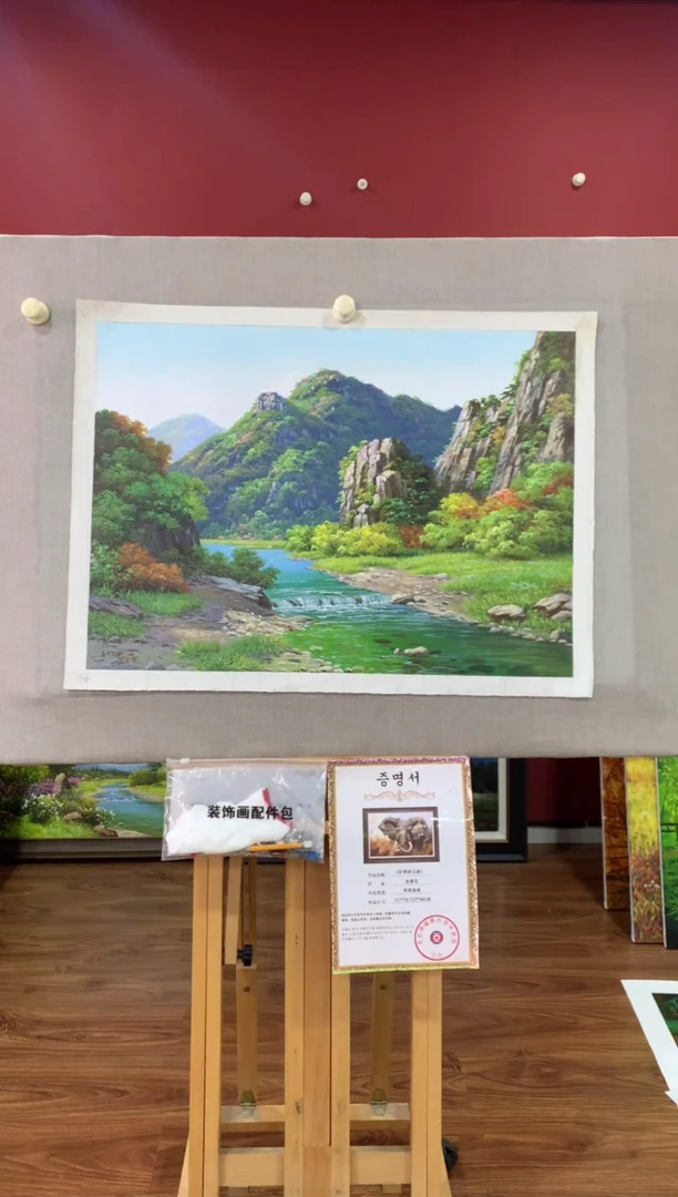 油画【82号】朝鲜原创手绘油画【功勋Ⅰ级画家丨孤品佳作】【顺丰包邮】