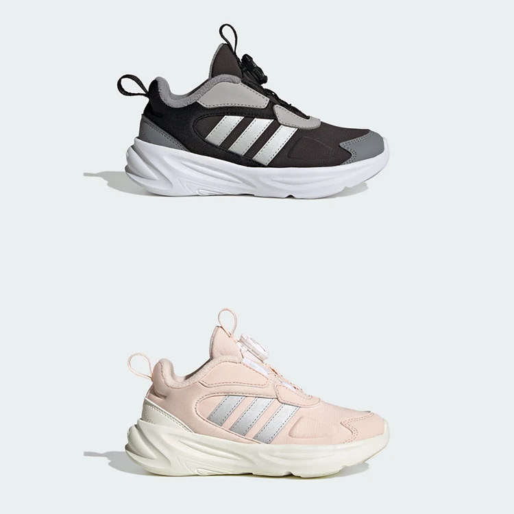 adidas阿迪达斯儿童鞋百搭舒适旋转纽扣加绒运动鞋HP3627、HP3629