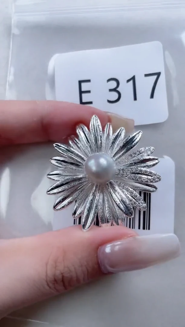 未镶嵌胸针海水珍珠E317