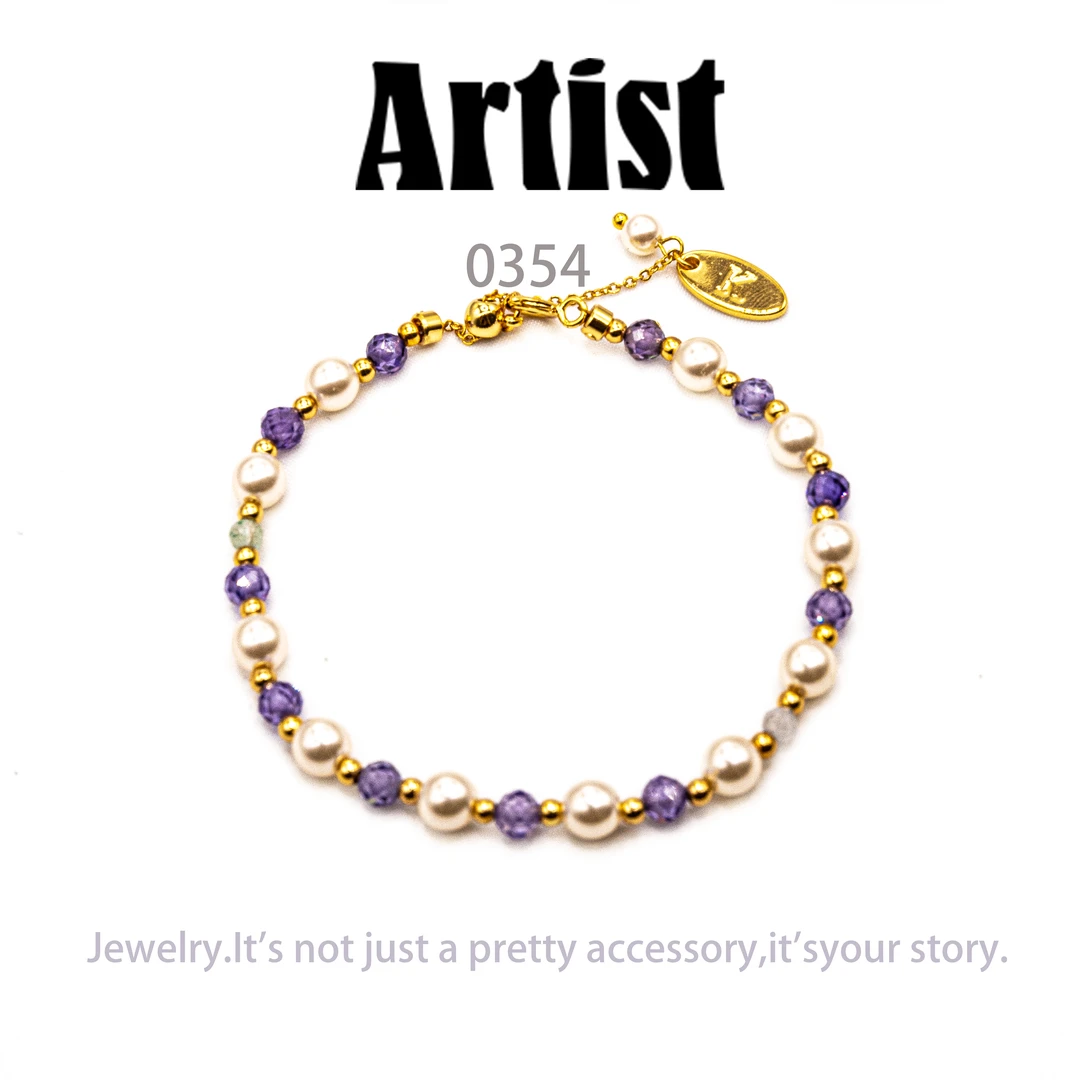 铜合金手链 AR轻奢设计师手链~0354