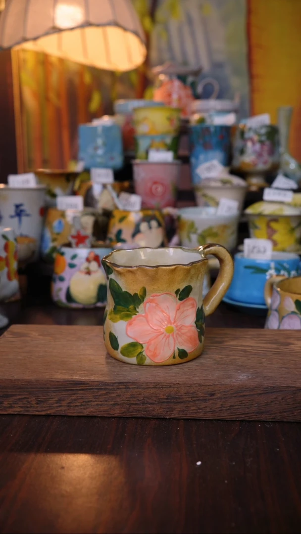 摆件泥垚手作 景德镇手工手绘器物