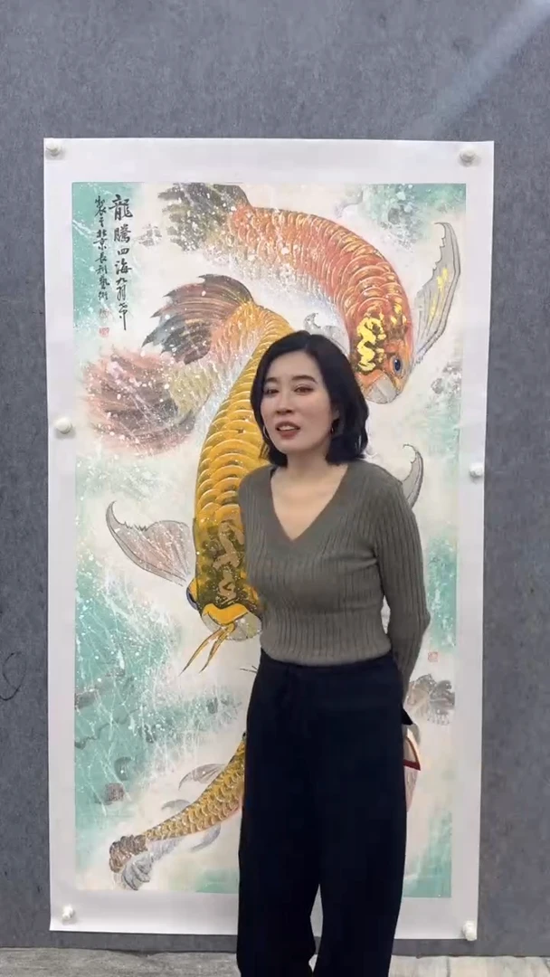 国画陈世中老师绘画作品-16平尺花鸟带收藏家协会证书