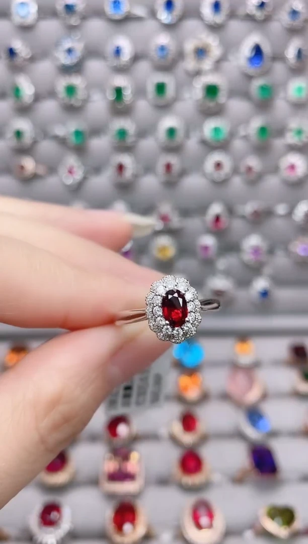 【闪购商品】红宝石18K金戒指18K金镶嵌1