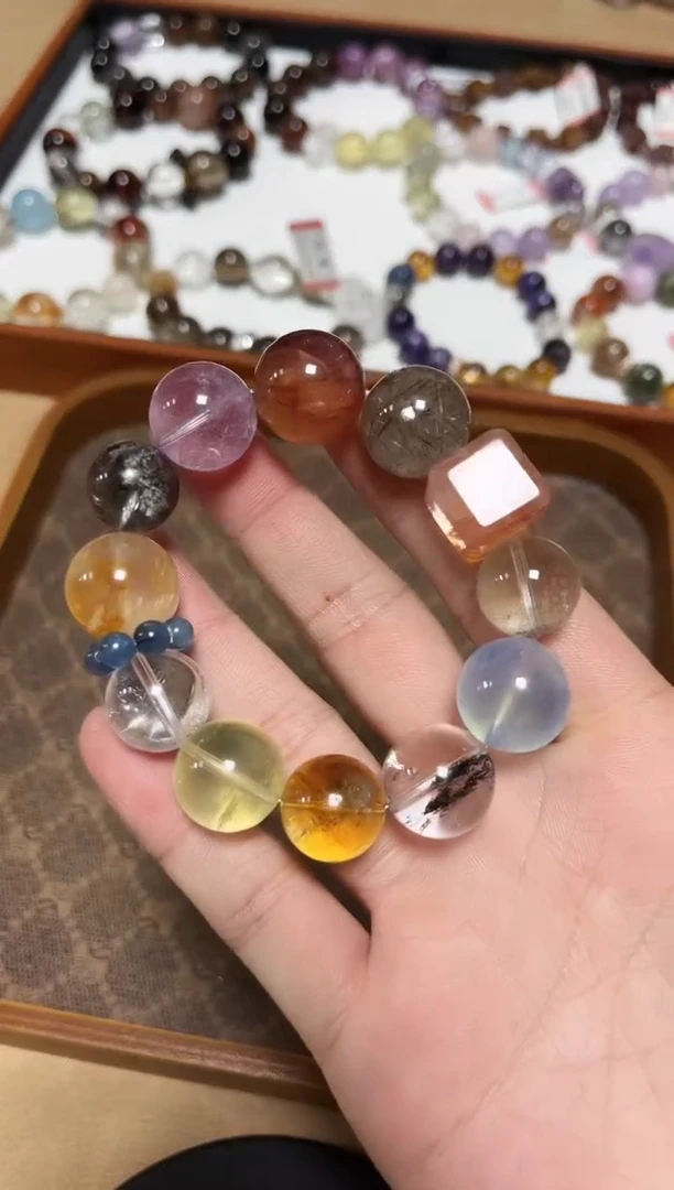 未镶嵌手链水晶23-53水晶多宝手串