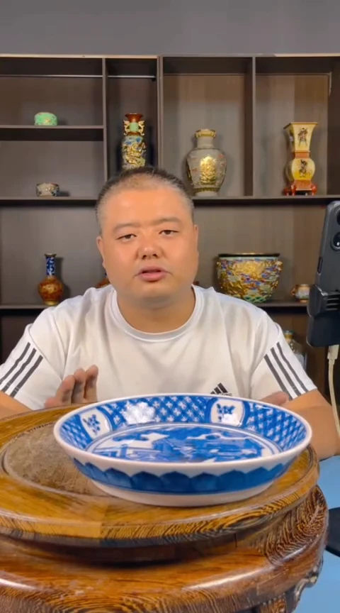 摆件景德镇陶瓷青花摆件54