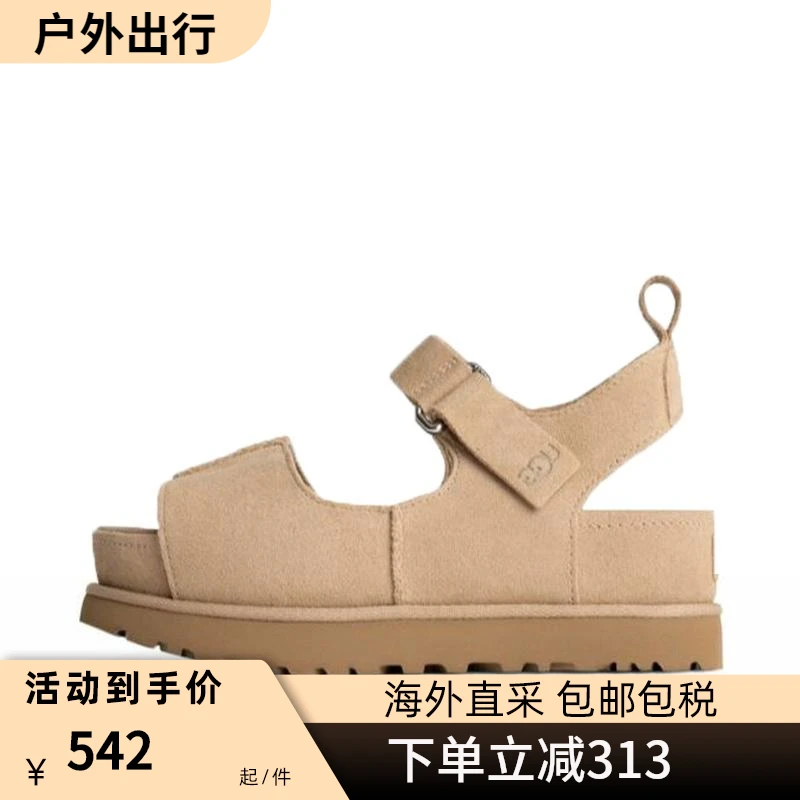 UGG女款GOLDENSTAR HI厚底凉拖鞋防滑户外凉鞋1167356