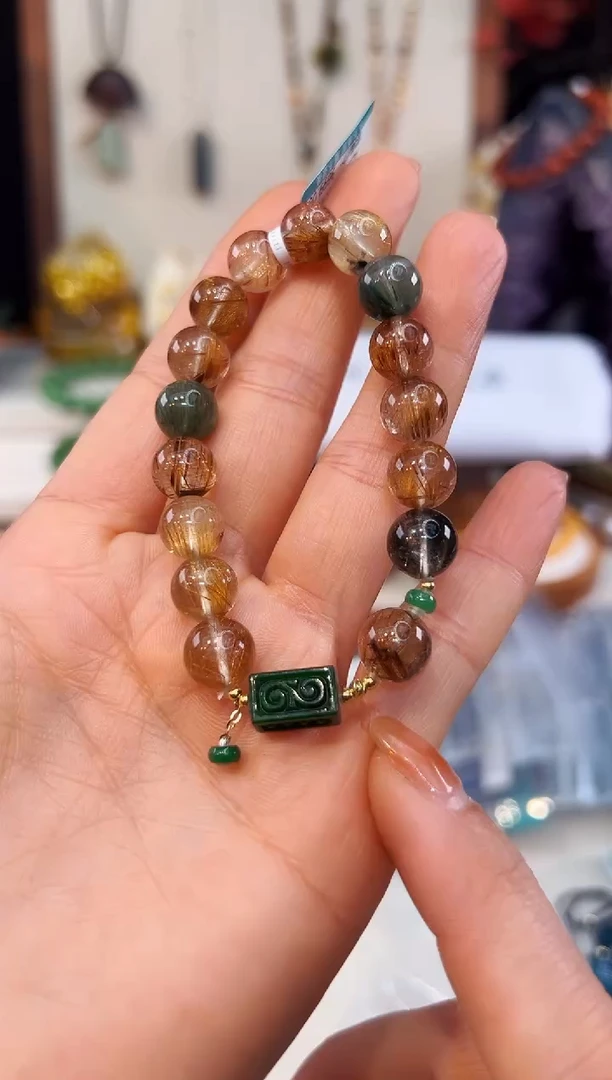 18K金镶嵌手链水晶@@A2921B017728