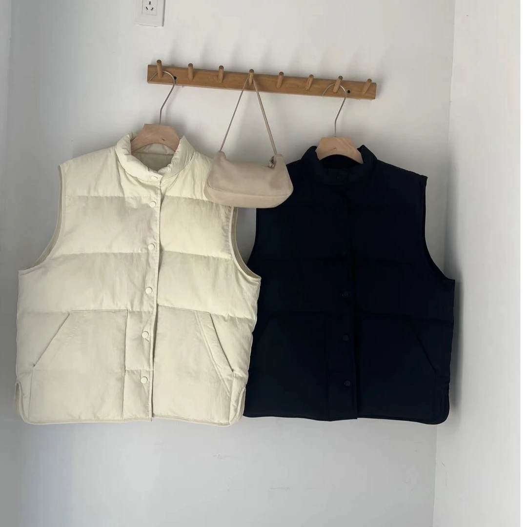 FUJIA STYLE新款气质休闲韩版简约羽绒马甲MJ240926