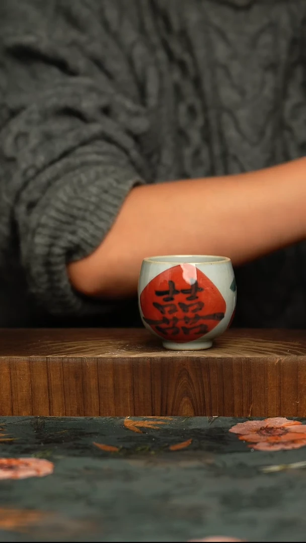 瓷片釉下彩手工手绘同款陶器