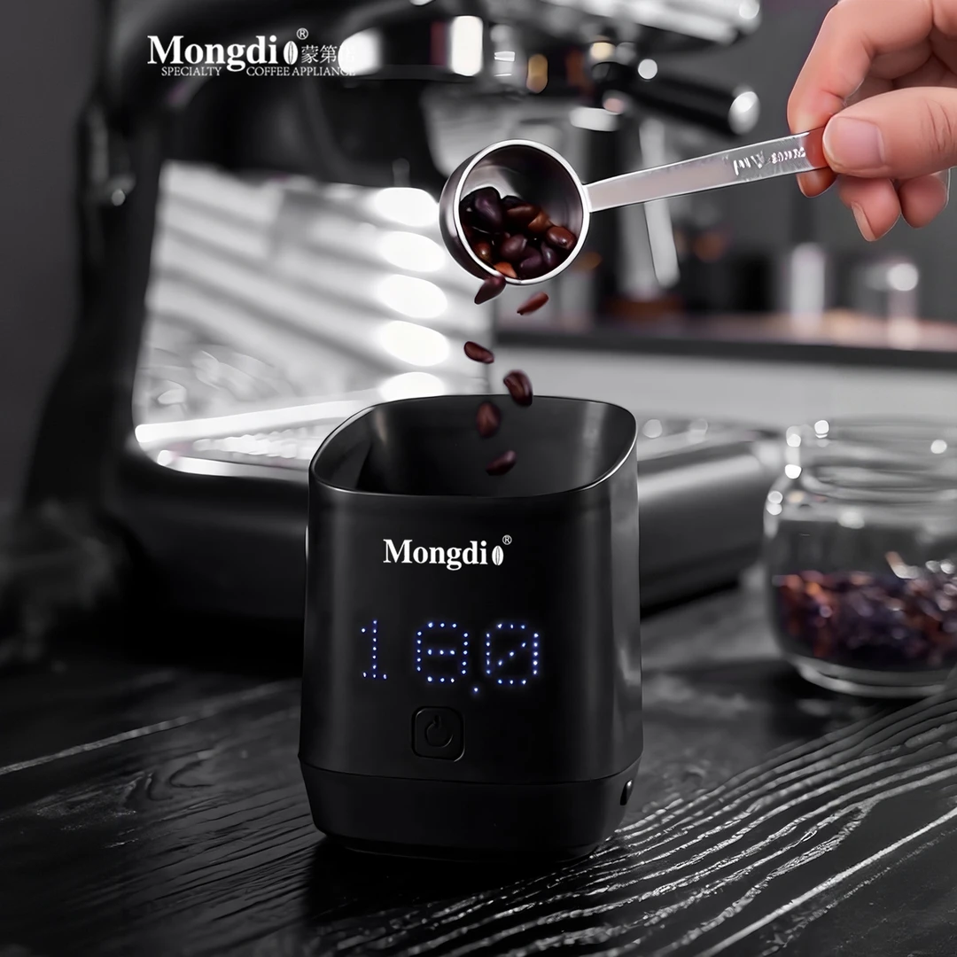 Mongdio咖啡电子秤咖啡豆称盘手冲意式专用电子秤咖啡称重器量杯