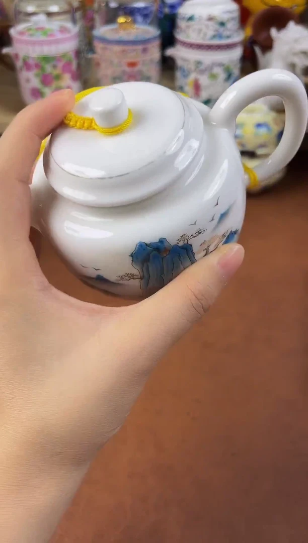 陶瓷茶具摆件旅行套组