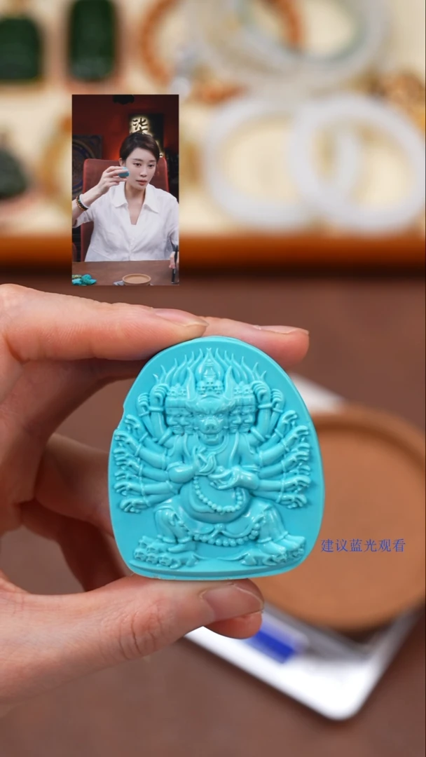 未镶嵌绿松石1L*L柒禧文玩回血好物