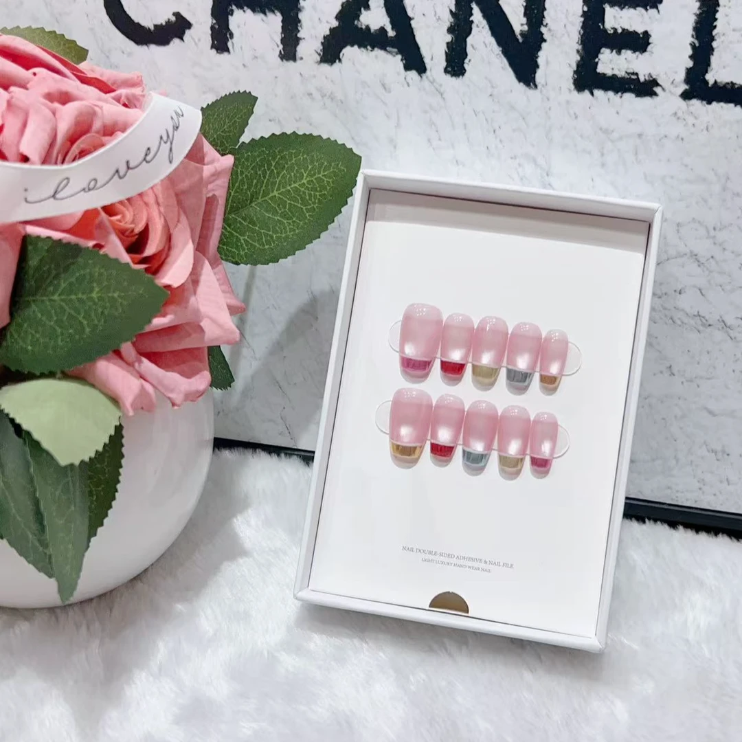 【灯红酒绿】猫眼显白穿戴甲春季爆款