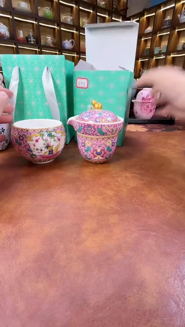 瓷里陶里 粉色福禄百财旅行