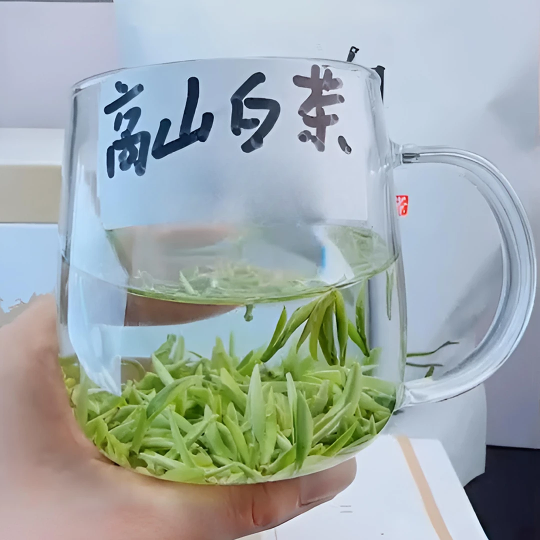 2025浙江高山白茶新茶一芽一叶绿茶送礼自己喝嫩芽鲜爽回甘