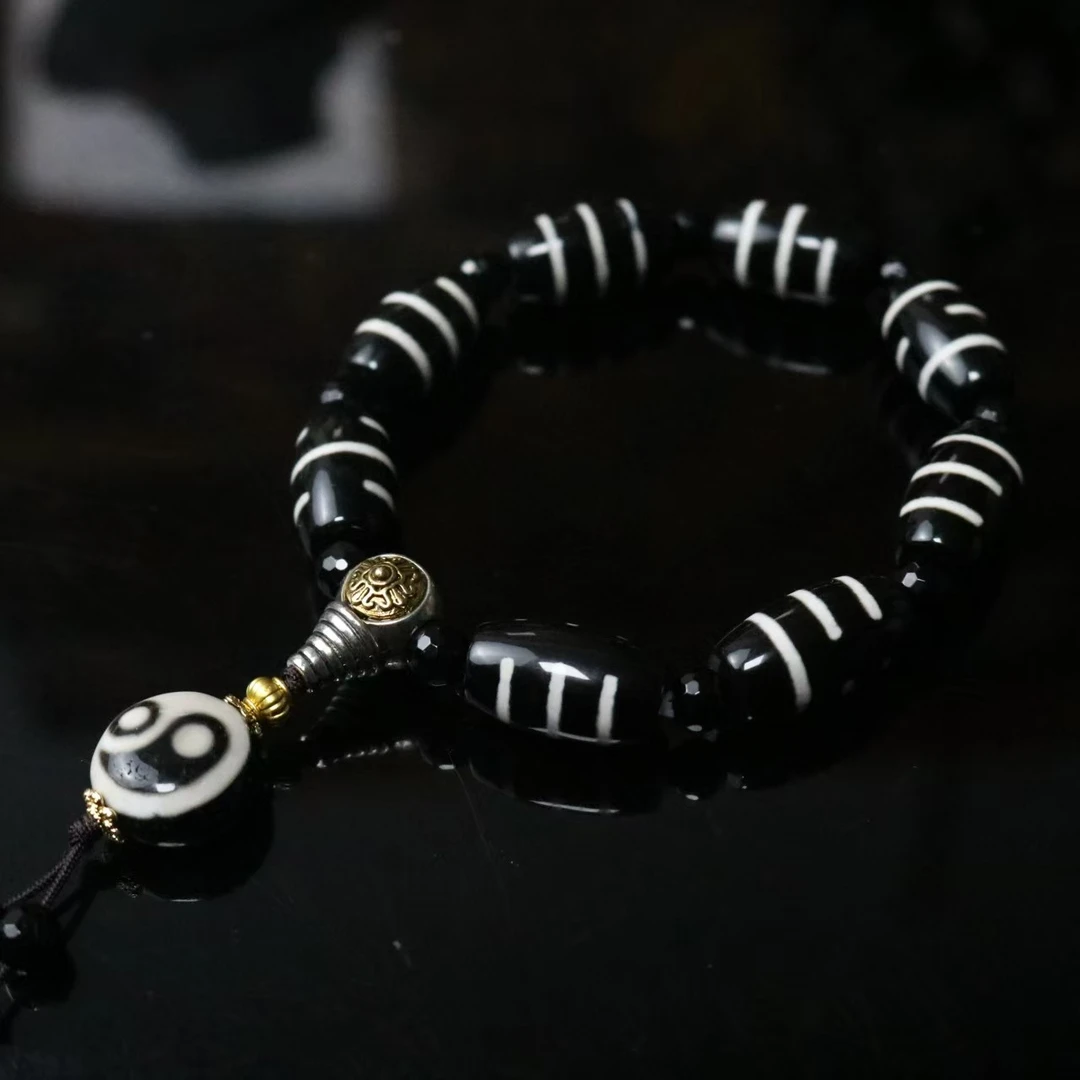 非金属珐琅手链 八卦阵太极手串