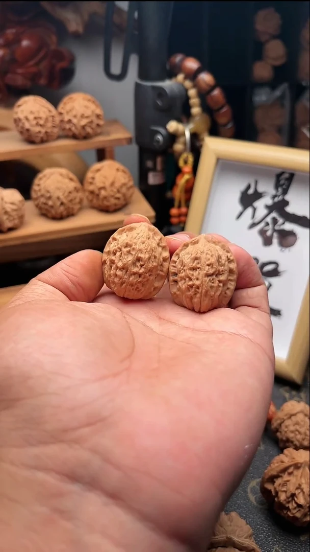 吊坠文玩核桃乾隆帽32