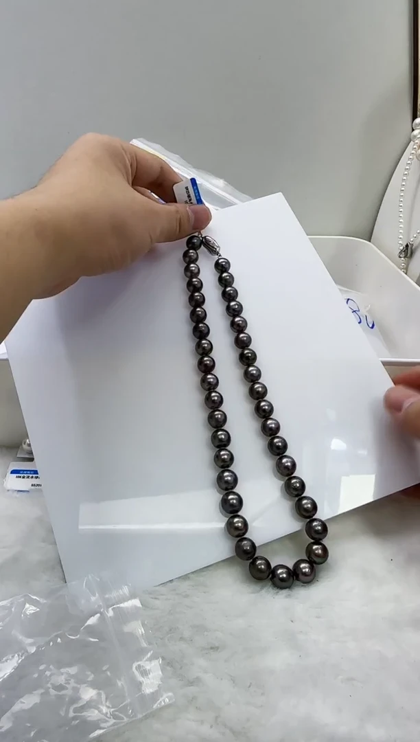 【闪购商品】海水珍珠DA银S925镶嵌t497 大溪地串10