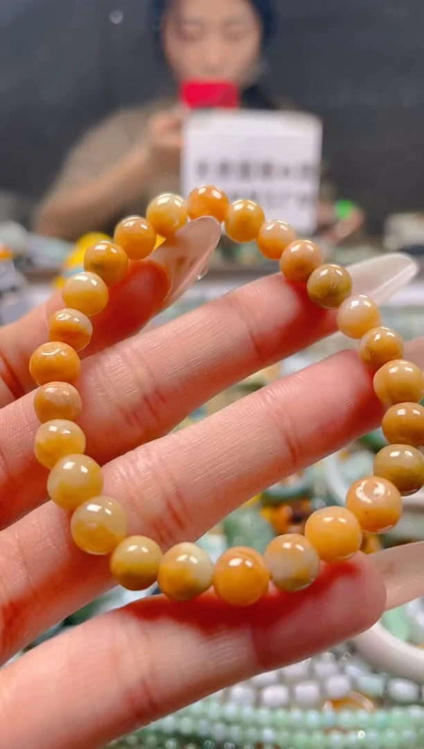 【闪购商品】翡翠颈饰未镶嵌7-8MM/Q/翡翠A货一图一物