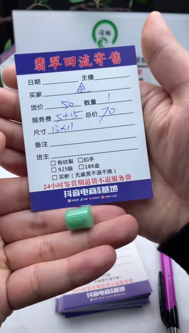【闪购商品】翡翠颈饰未镶嵌挂件