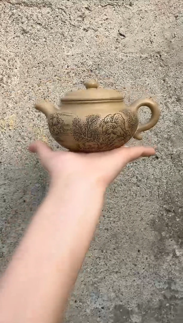 茶壶紫砂龙背青仿古