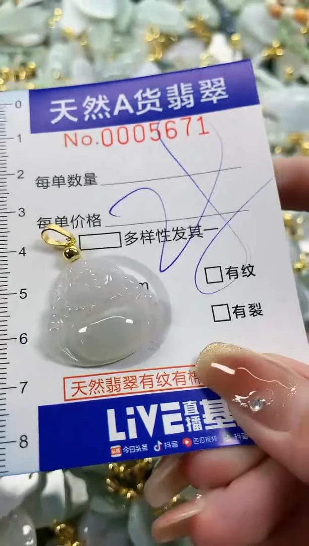 颈饰未镶嵌翡翠天然A货翡翠