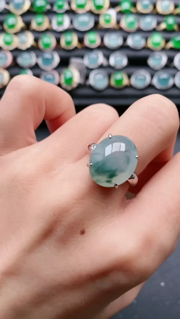 【闪购商品】翡翠戒指银S925镶嵌111111111111