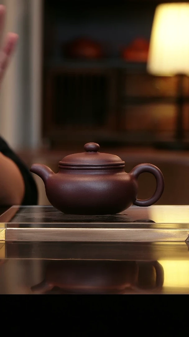 茶壶紫砂全手四号紫泥仿古200cc